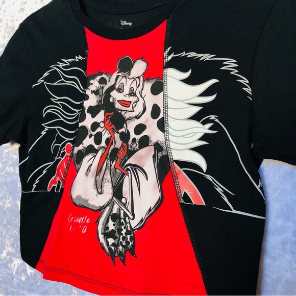 Disney Villains Cruella Deville Crop Top Size M - Picture 12 of 14